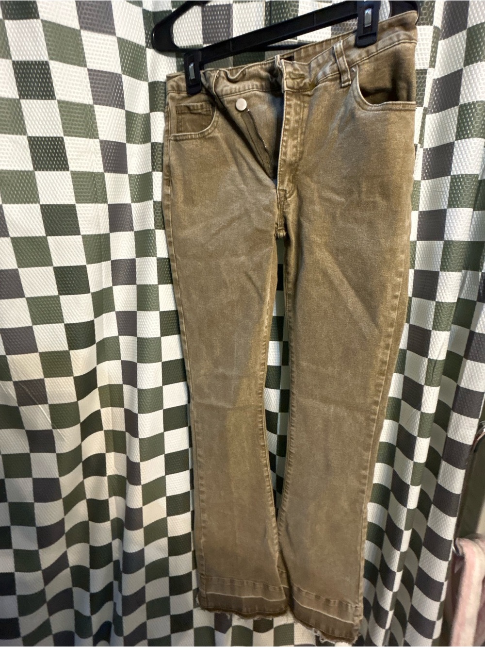 Bootcut Men’s Jeans in Olive Brown